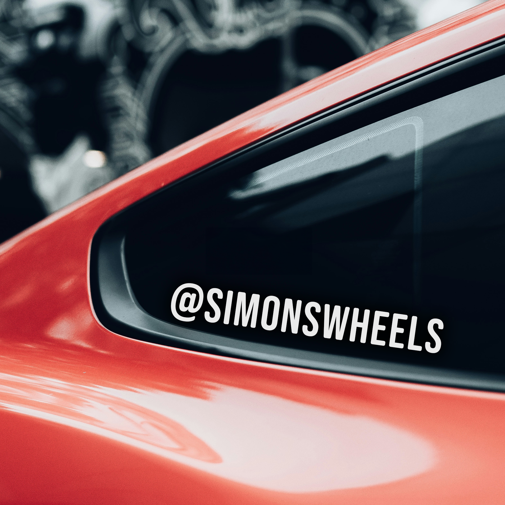 Personalised Text Car Decal