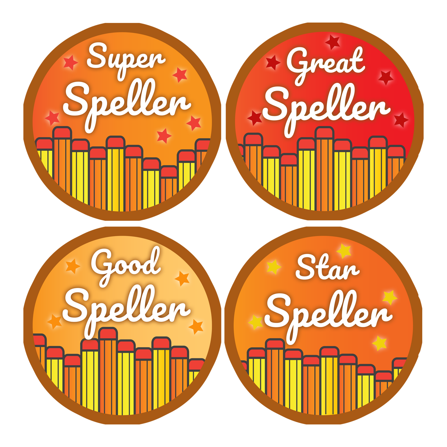 Spelling Award Stickers