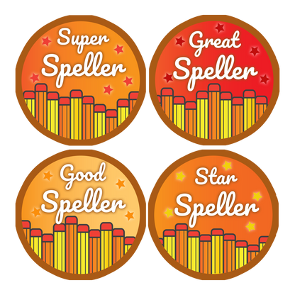 Spelling Award Stickers