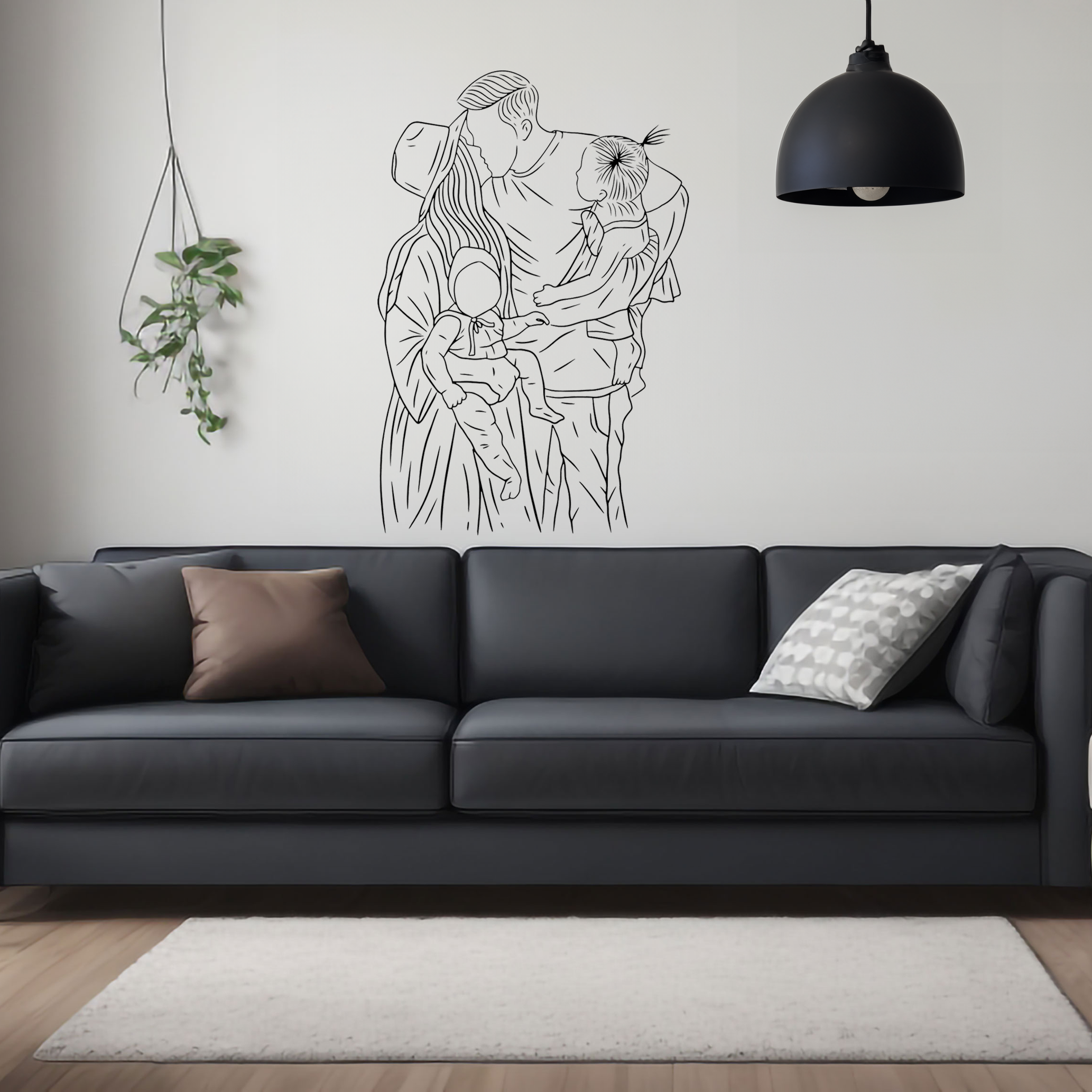 Line Drawing Wall Decals