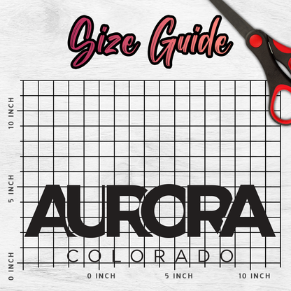 Aurora Coloradio Car Sticker Decal