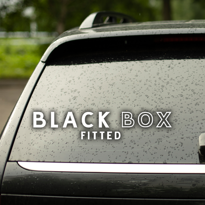 Black Box Fitted Text Car Decal