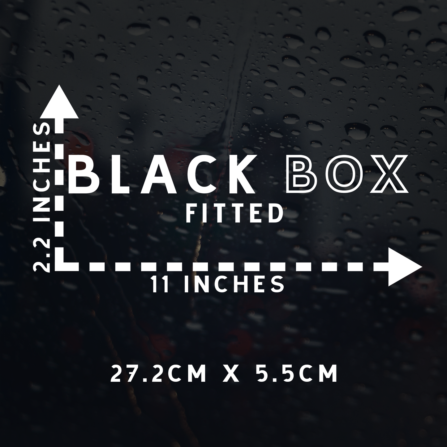 Black Box Fitted Text Car Decal