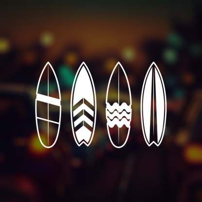 Boards Surfer Car Sticker Decal