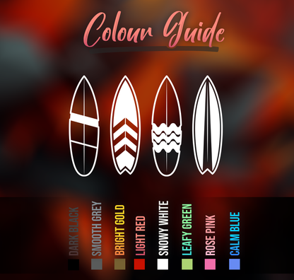 Boards Surfer Car Sticker Decal