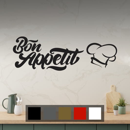Bon Appetit Kitchen Wall Sticker Decal
