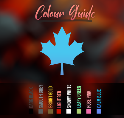 Canadian Leaf Car Sticker Decal
