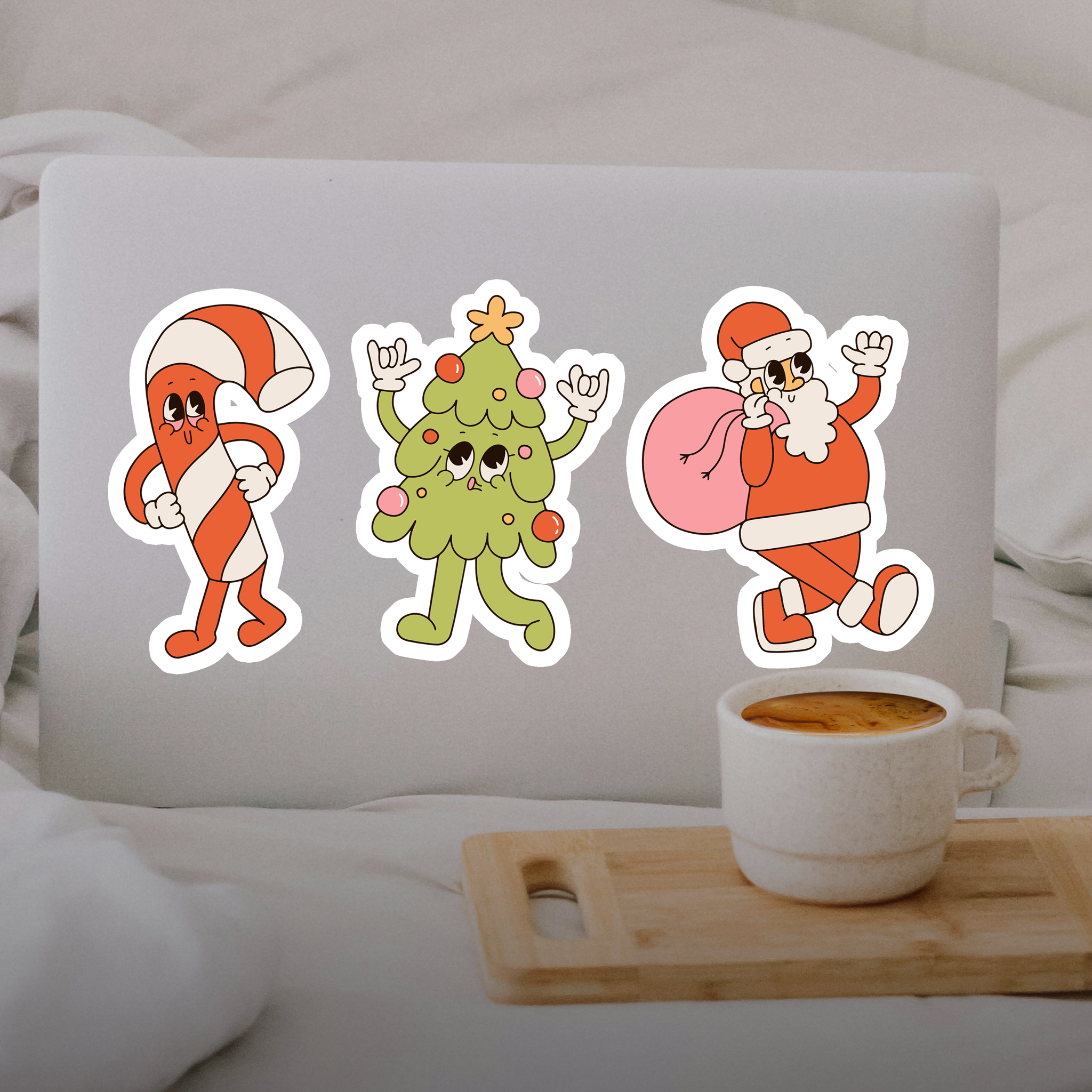 Large Cute Christmas Vinyl Stickers