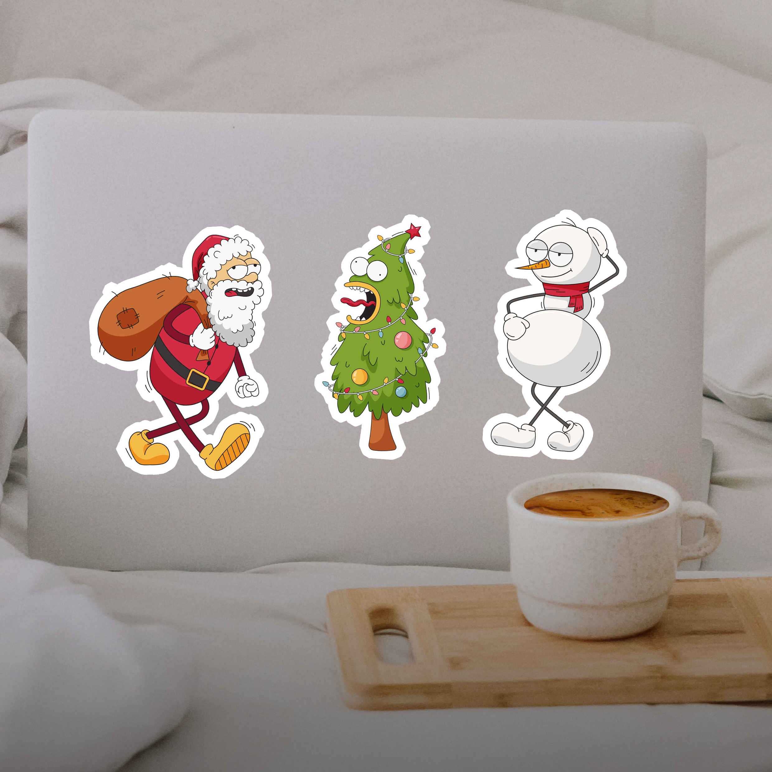 Large Funny Christmas Vinyl Stickers