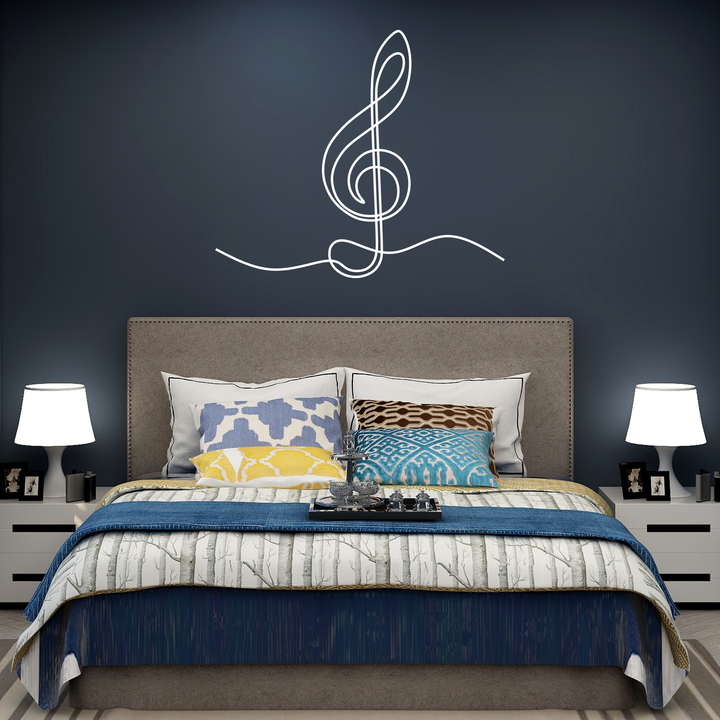 Clef Continuous Wall Sticker Decal