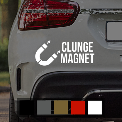 Clunge Magnet Funny Car Decal