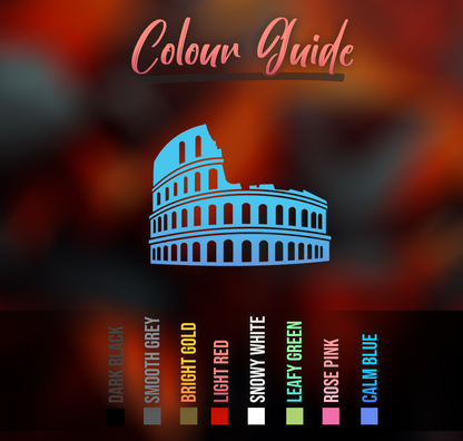 Coliseum Italian Car Sticker Decal