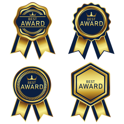 Holographic Best Award Teachers Stickers