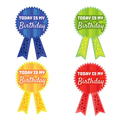 Birthday Ribbon Award  Stickers