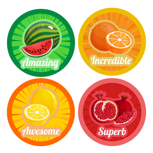 Fruity Scented Fruit Award Stickers