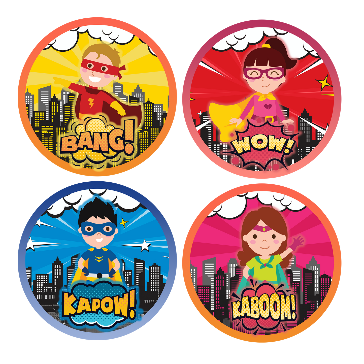 Kid Heroes Award Stickers