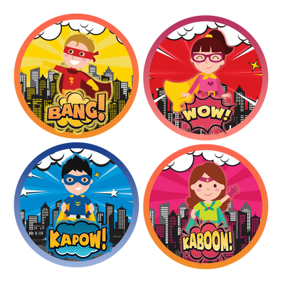 Kid Heroes Award Stickers