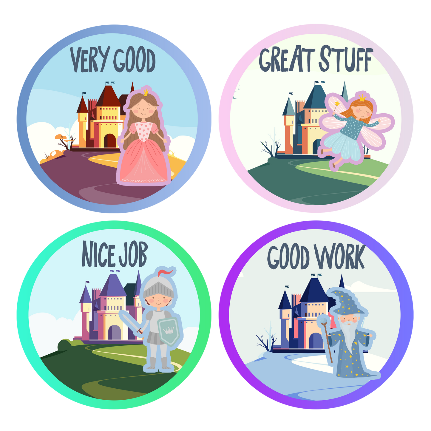 Princess Fairytale Award Stickers
