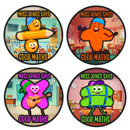 Mathematics Personalised Teacher Stickers