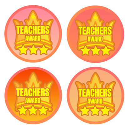 Holographic Teachers Award Teachers Stickers