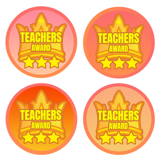 Holographic Teachers Award Teachers Stickers