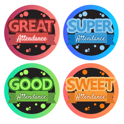 Attendance Award Stickers