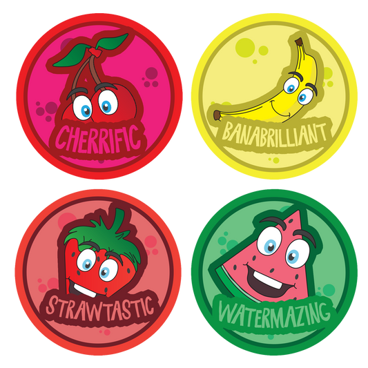 Fruit Scented Tropical Award Teachers Stickers