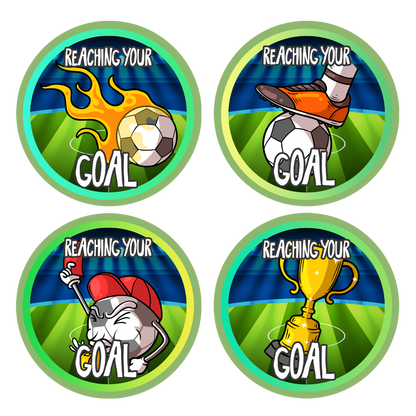 Football or Soccer Award Stickers