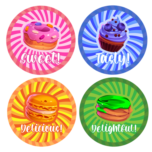 Cake Scented Sweet Award Stickers