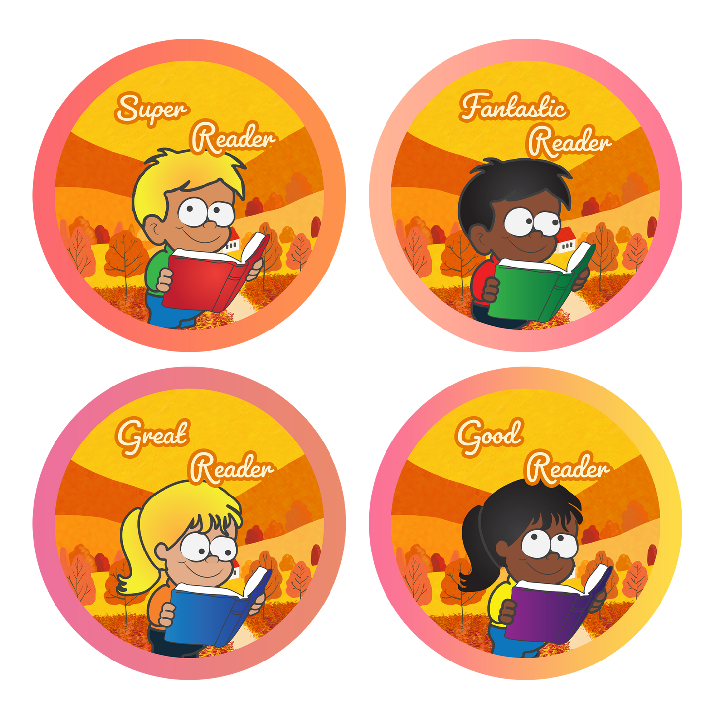 Reading Award Stickers