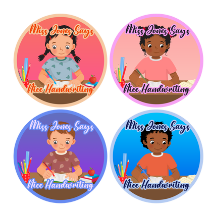 Handwriting Personalised Teacher Stickers