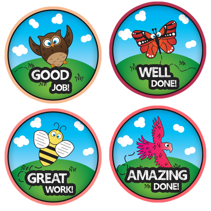 Nature Animal Award Stickers