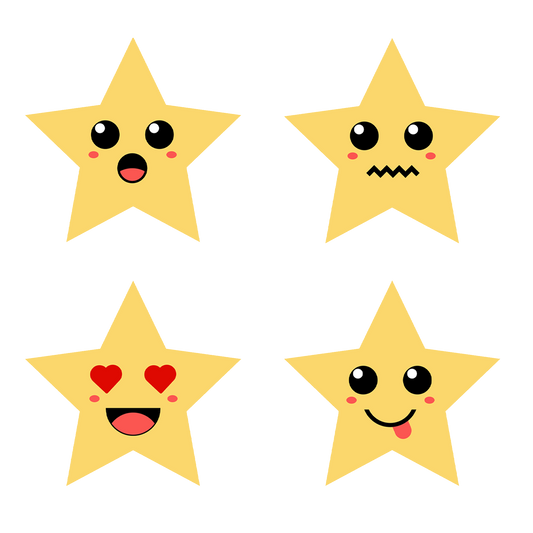 Cute Stars Award Stickers