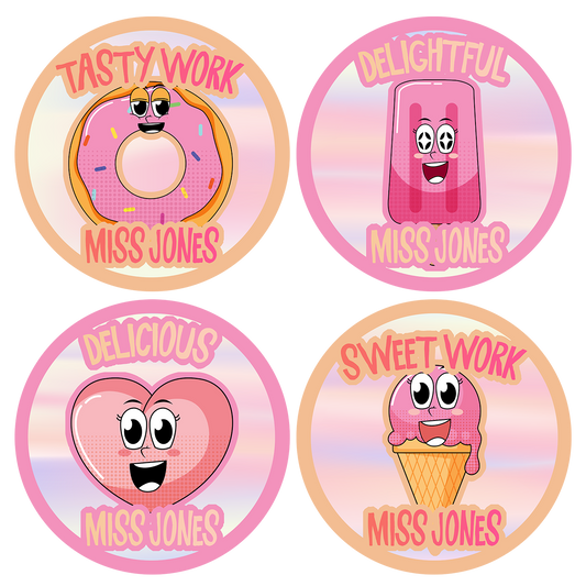 Sweets Personalised Teacher Stickers