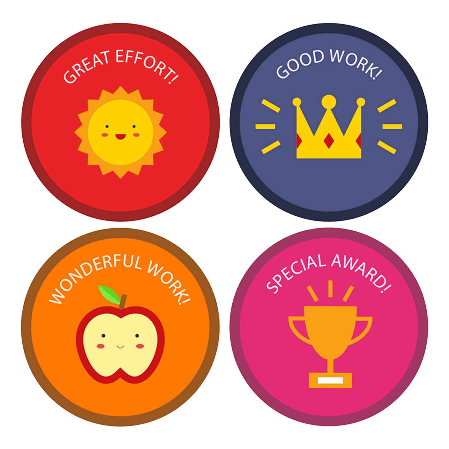 Multi-Color  Award Stickers