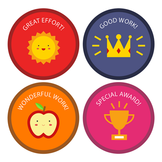 Multi-Color  Award Stickers