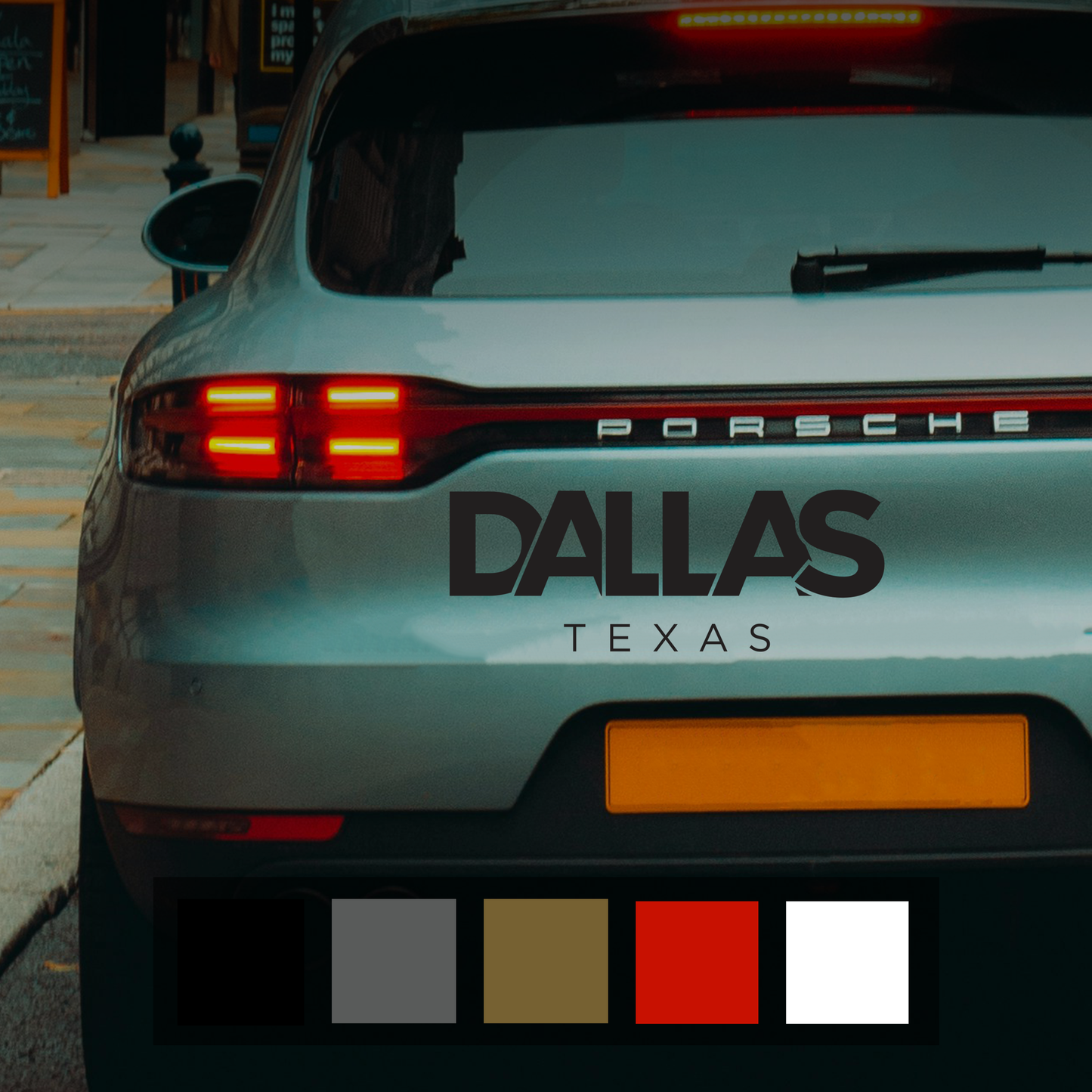 Dallas Texas Car Sticker Decal