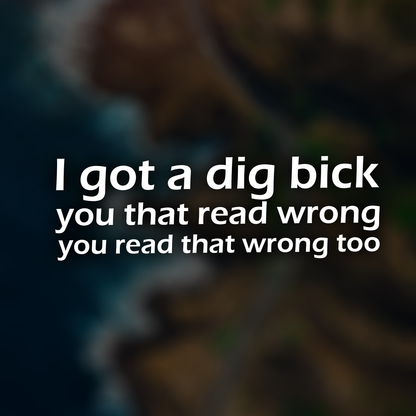 Dig Bick Car Decal