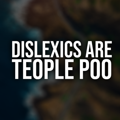 Dyslexics Funny Car Decal