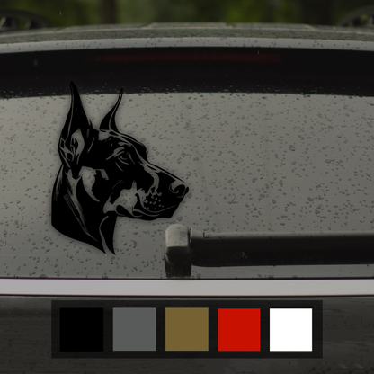 Doberman Car Sticker Decal