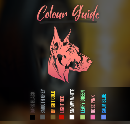 Doberman Car Sticker Decal