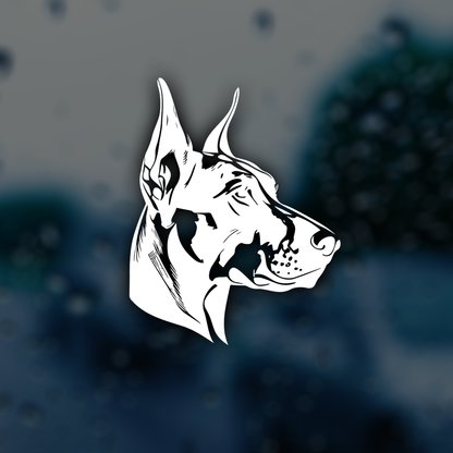 Doberman Car Sticker Decal