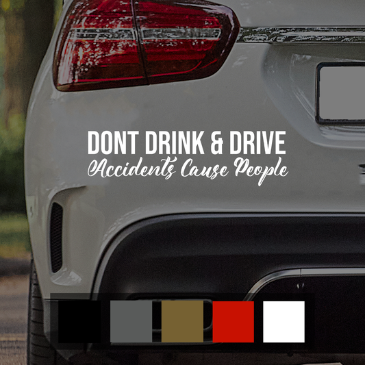 Drink and Drive Funny Car Decal