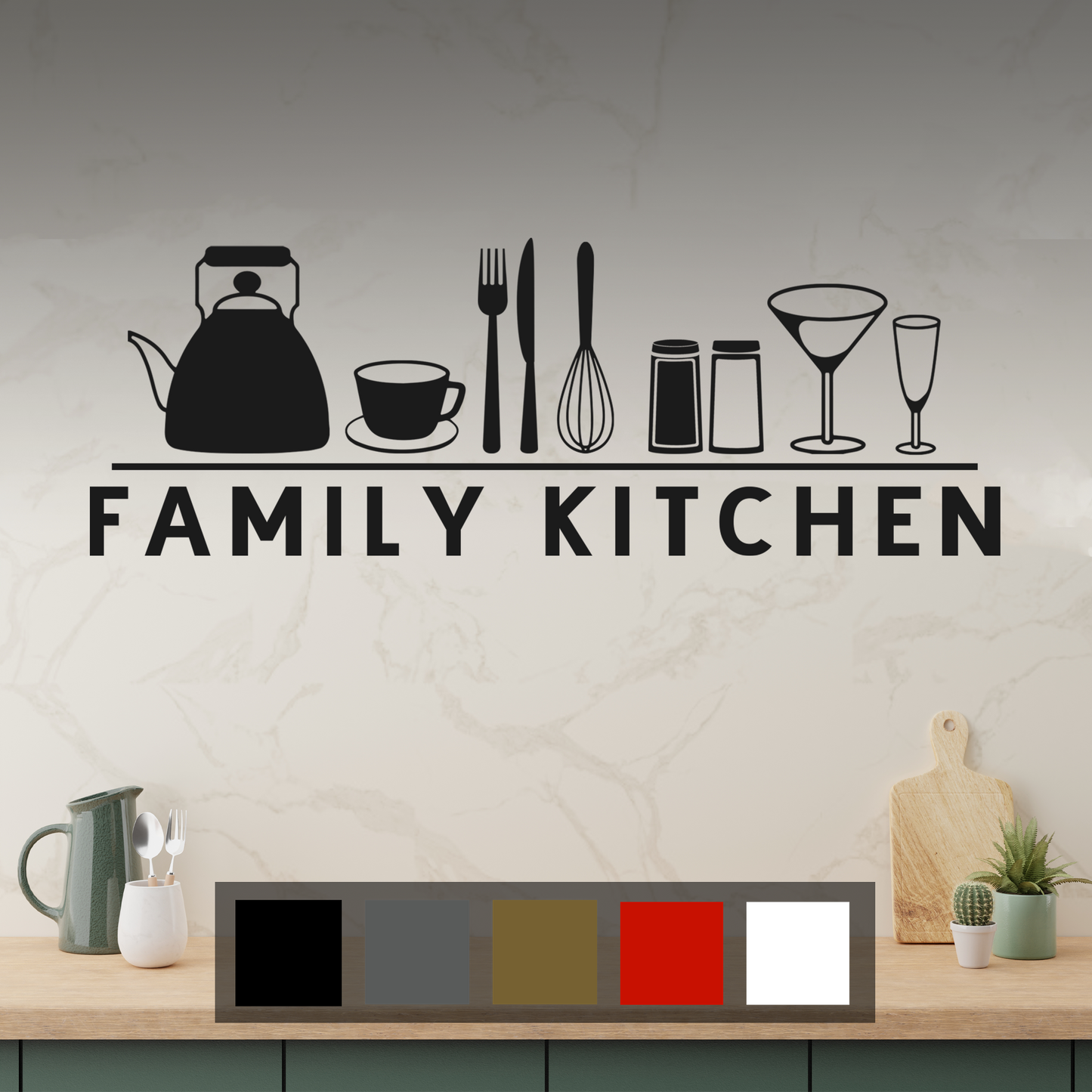 Family Kitchen Wall Sticker Decal