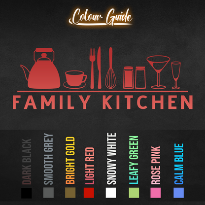 Family Kitchen Wall Sticker Decal