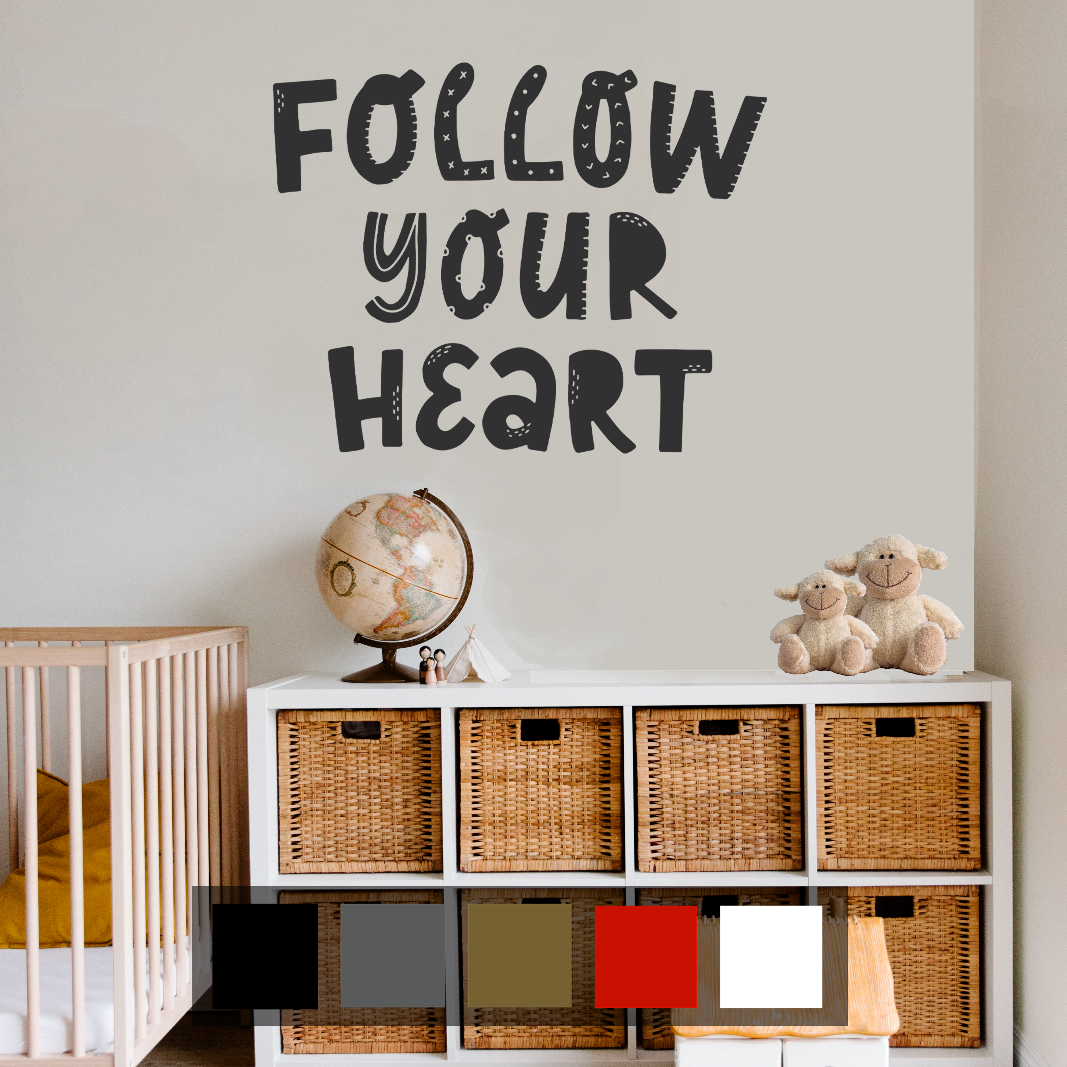 Kids Follow Your Heart Wall Art Decal