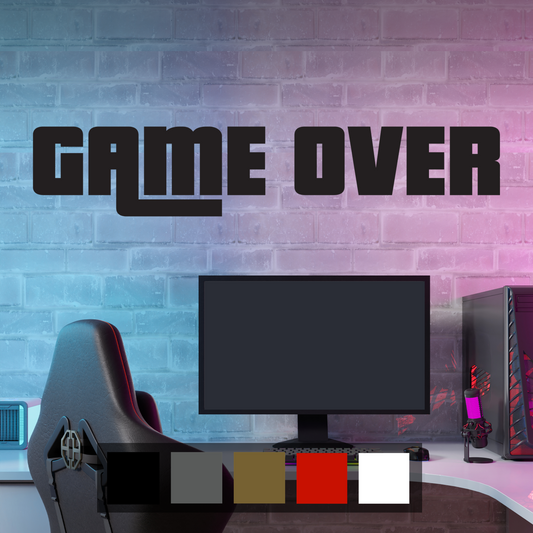 Game Over Wall Sticker Decal