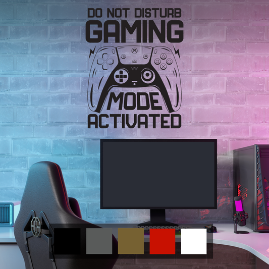 Gaming Mode Wall Sticker Decal