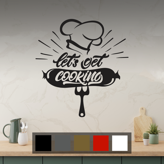 Get Cooking Kitchen Wall Sticker Decal