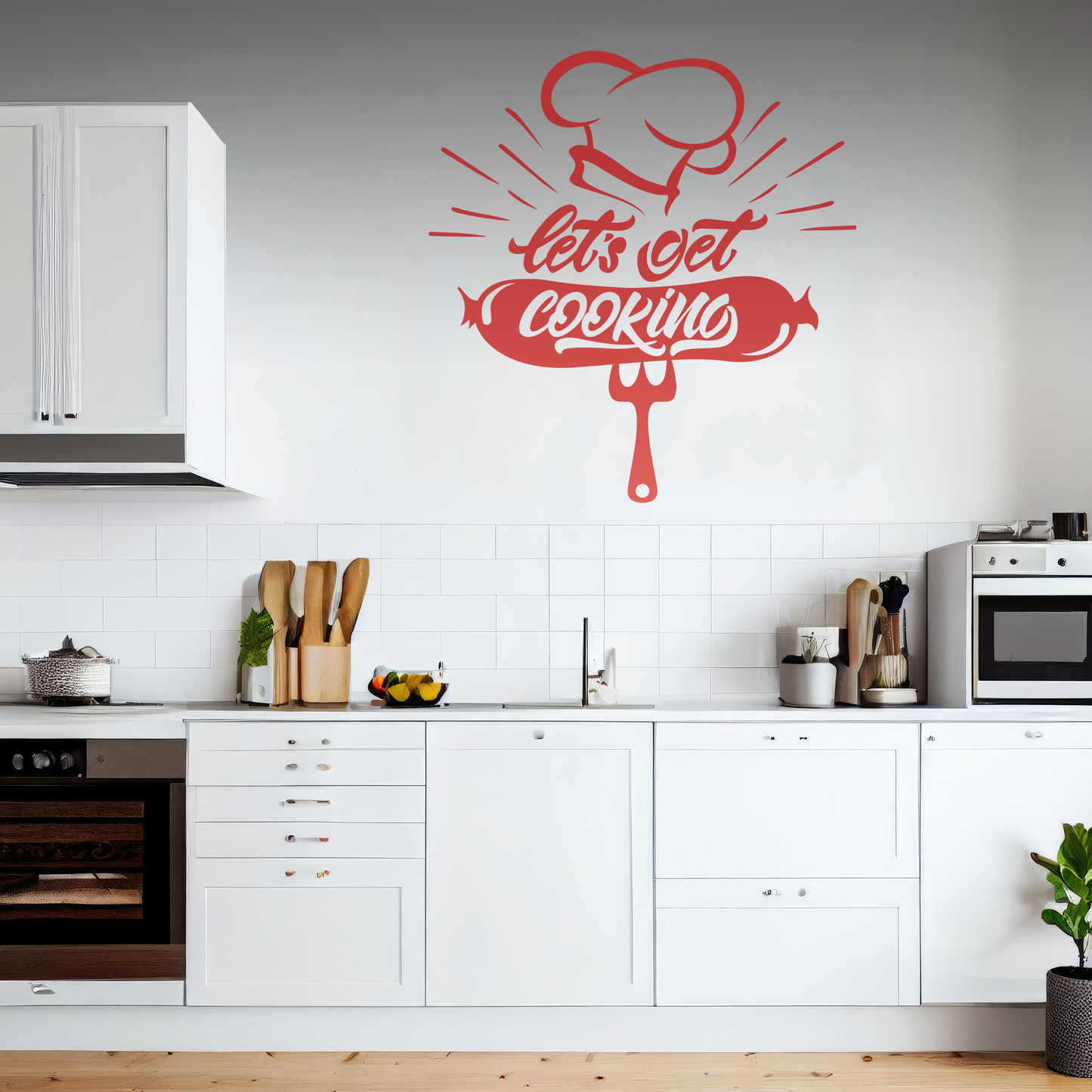 Get Cooking Kitchen Wall Sticker Decal